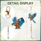 6 Pack 5D Diamond Painting Wind Chimes, Double‑Sided Hummingbird Rhinestone Suncatcher DIY Diamond Art Kits for Adults, Christmas & Mother’s Day Gifts